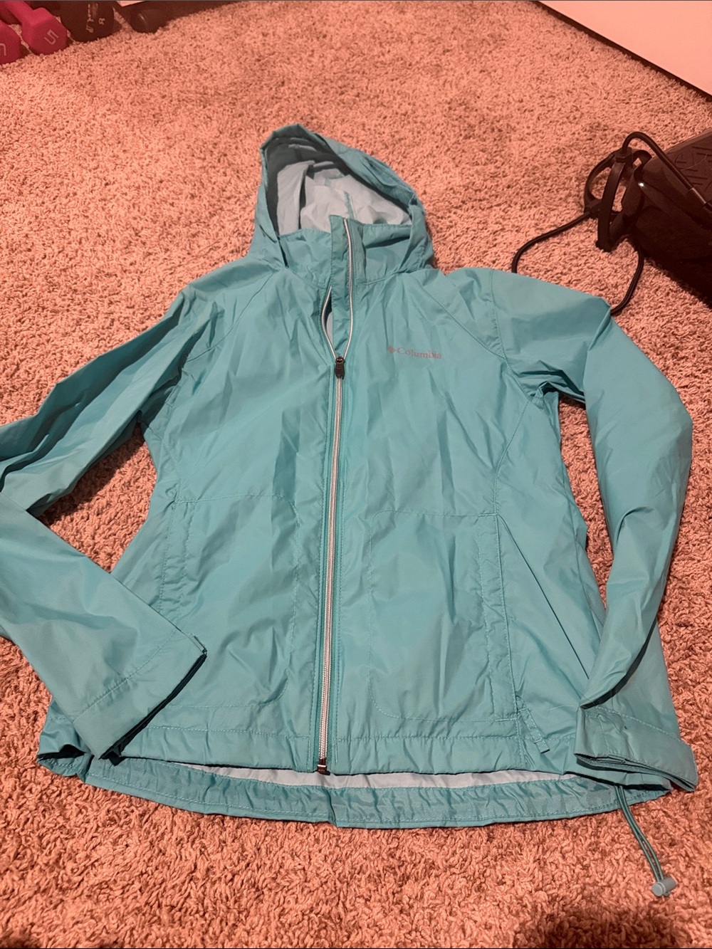 Columbia Women’s Light Teal Hooded Utility Jacket
